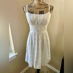 B. SMART : White Sleeveless Dress
